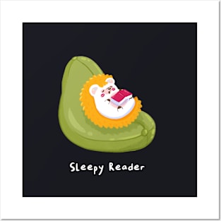 Sleepy reader Posters and Art